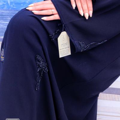 موديل عباية مطرزة باللون الاسود الراقي تتميز بقماش نصف القمر فريزون الأصلي درجة أولى